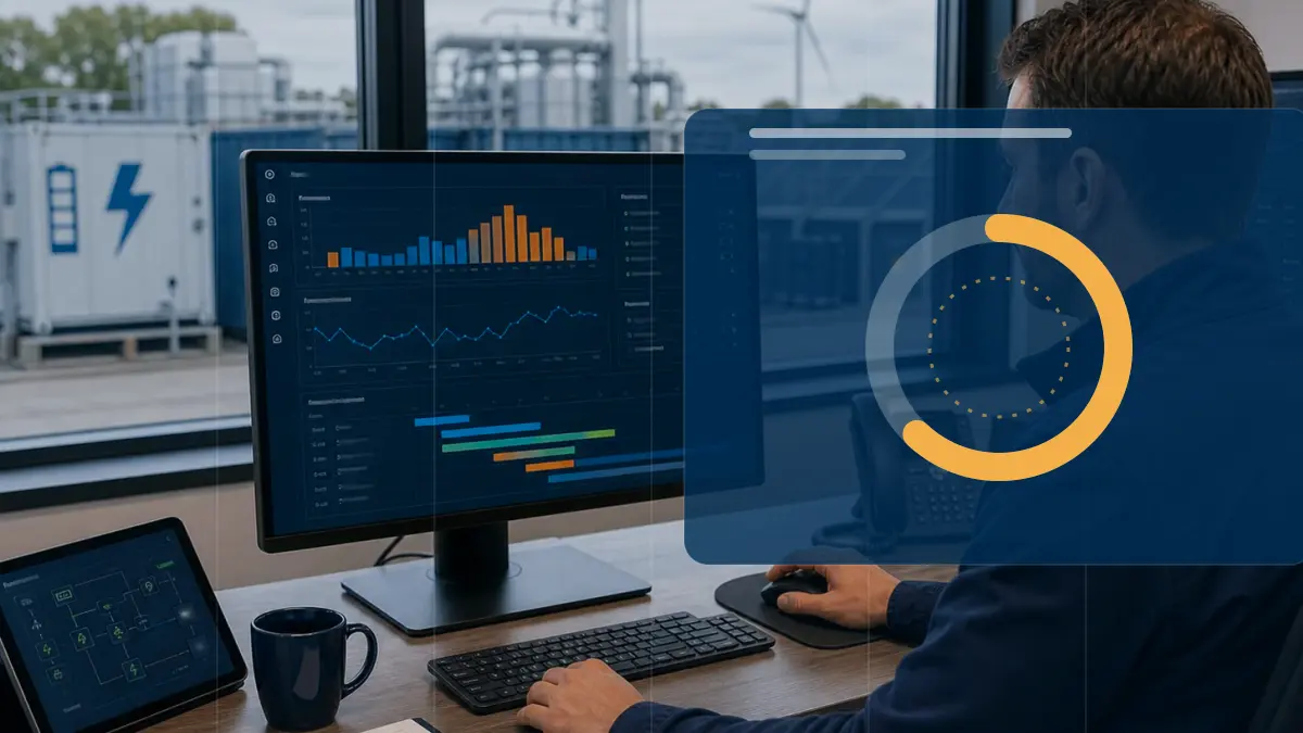 Energy market dashboard with EPEX and price data for Corporate PPA vs. utility PPA
