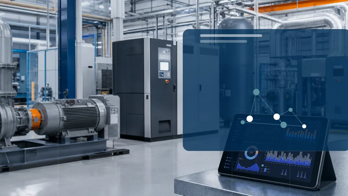 Industrieel energiemanagement en procesoptimalisatie voor persluchtsysteem optimaliseren