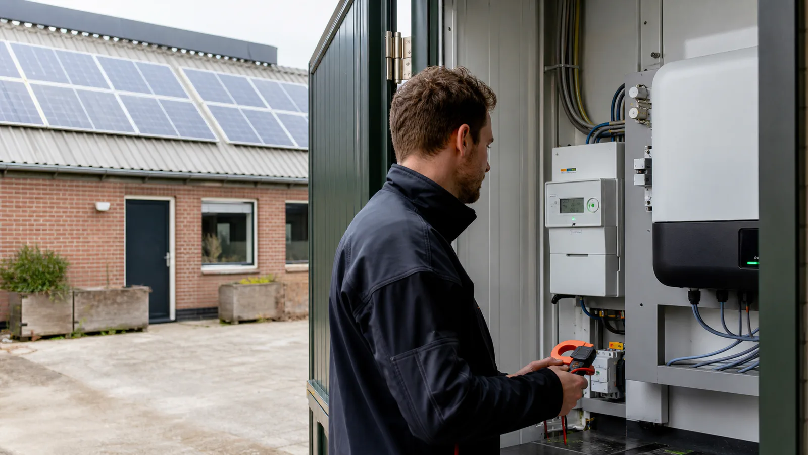 Opwek en opslag in een zakelijk energiesysteem voor salderingsregeling afbouw