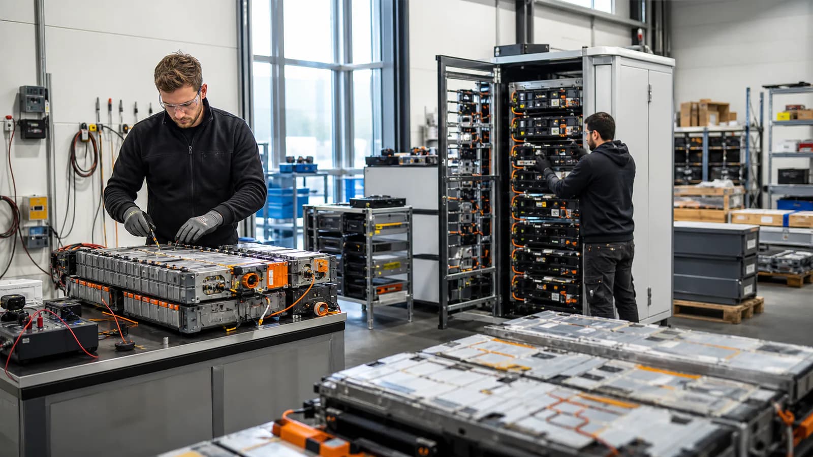Opwek en opslag in een zakelijk energiesysteem voor second-life batterijen