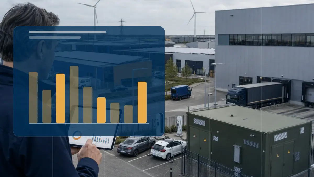 Netcongestie en netcapaciteit op een bedrijventerrein voor capaciteitsbeperkingscontract CBC