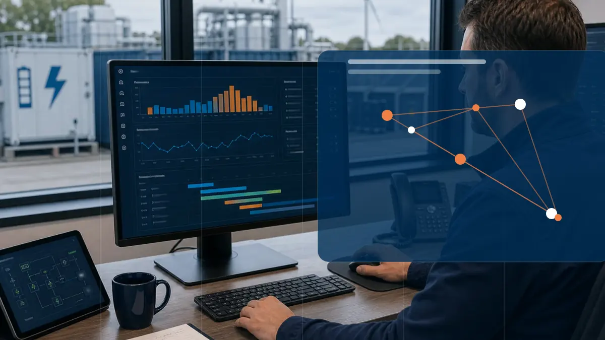 Energy market dashboard with EPEX and price data for PPA Power Purchase Agreement explained