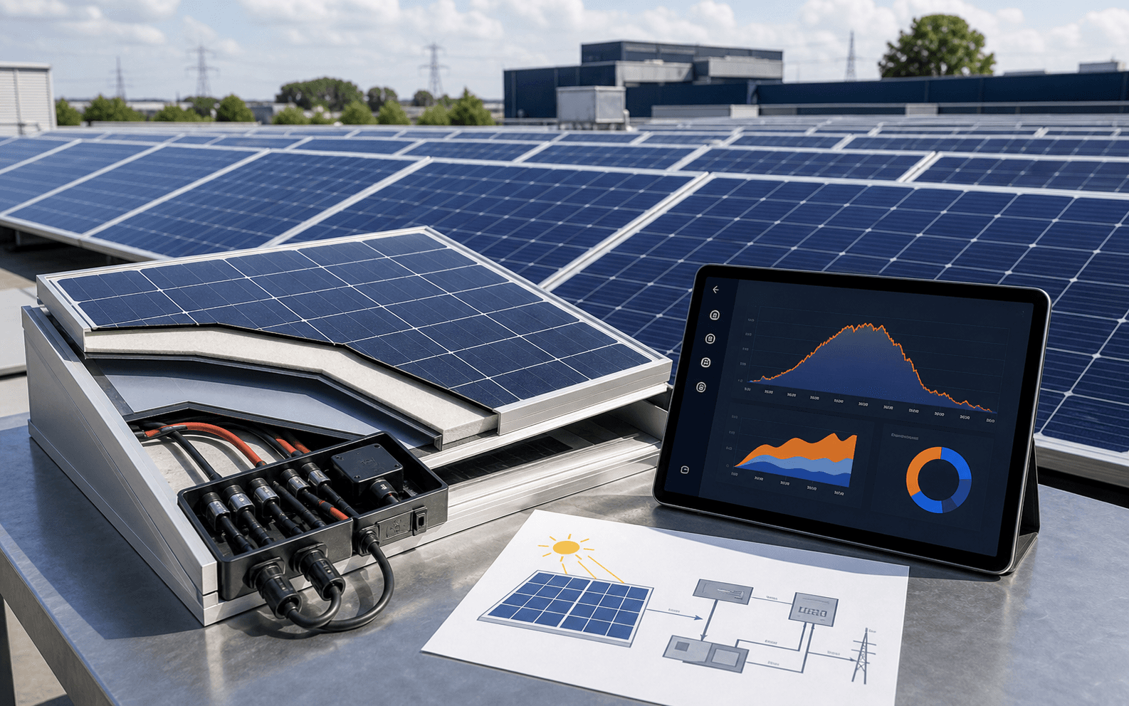 Energy basics explained with simple energy data for How a solar panel works