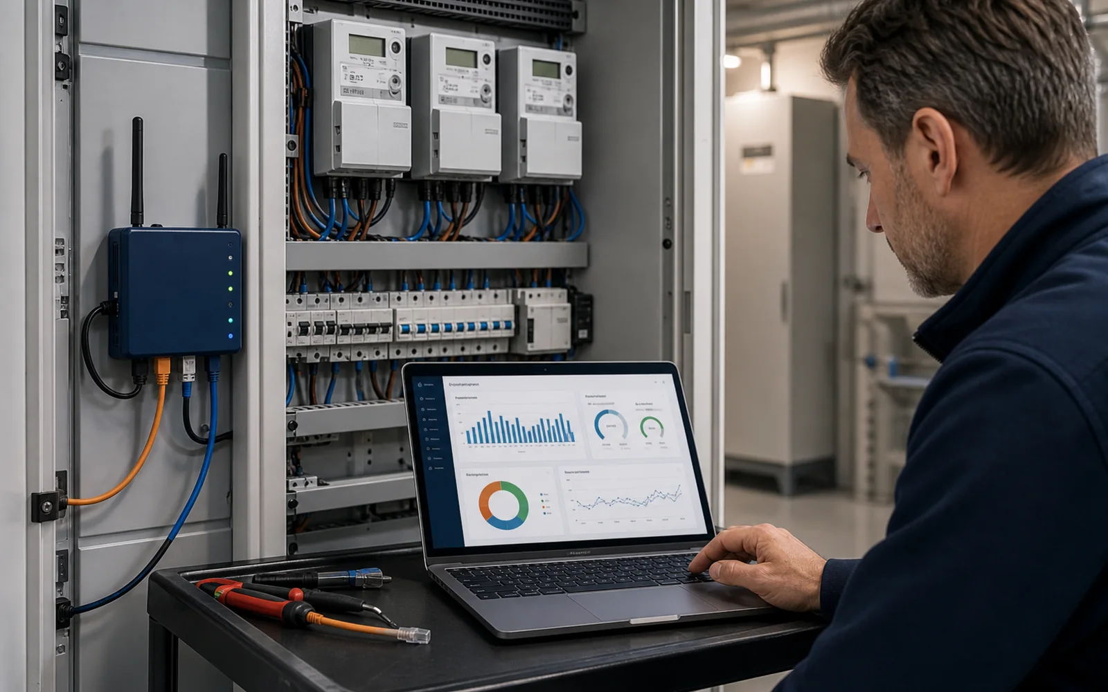 Vergelijking tussen machine-submetering en portfolio-EMS