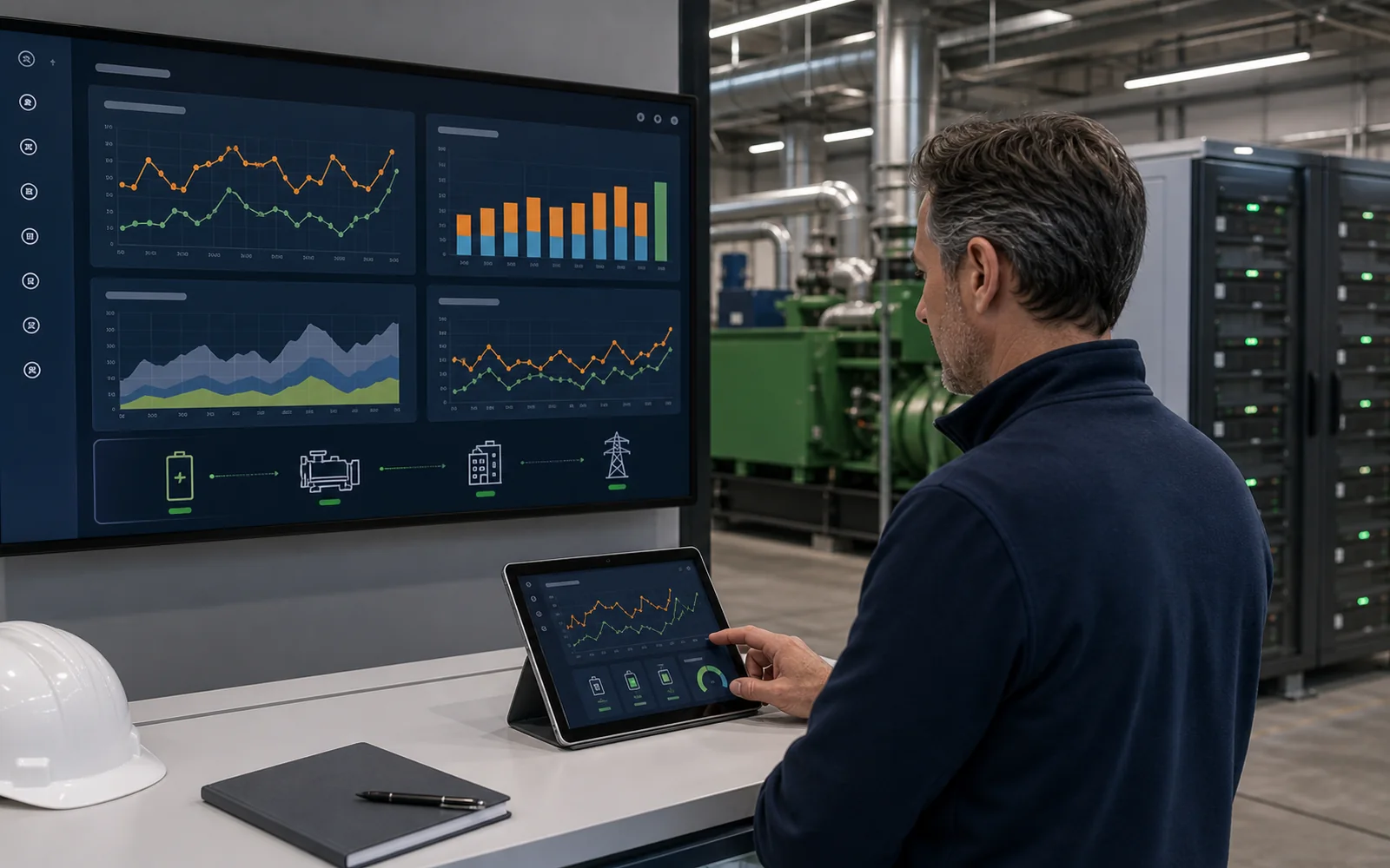 EMS gecombineerd met energiehandel en trading dashboards
